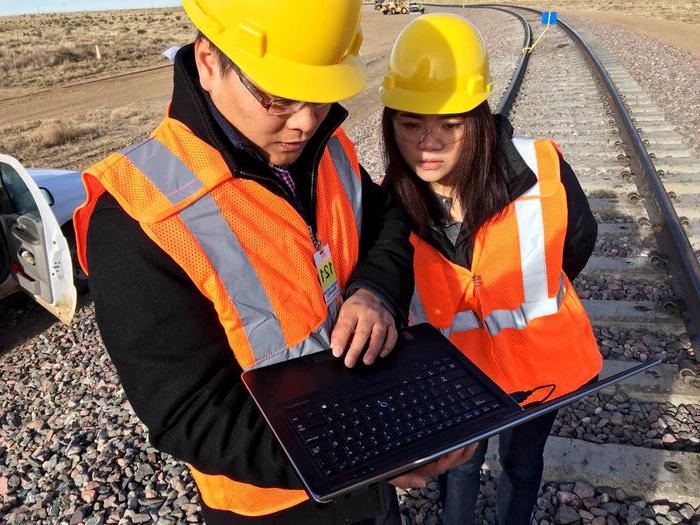 轨道交通工程专业受益于现场, 实践经验，更好地为他们在铁路行业的职业生涯做好准备.