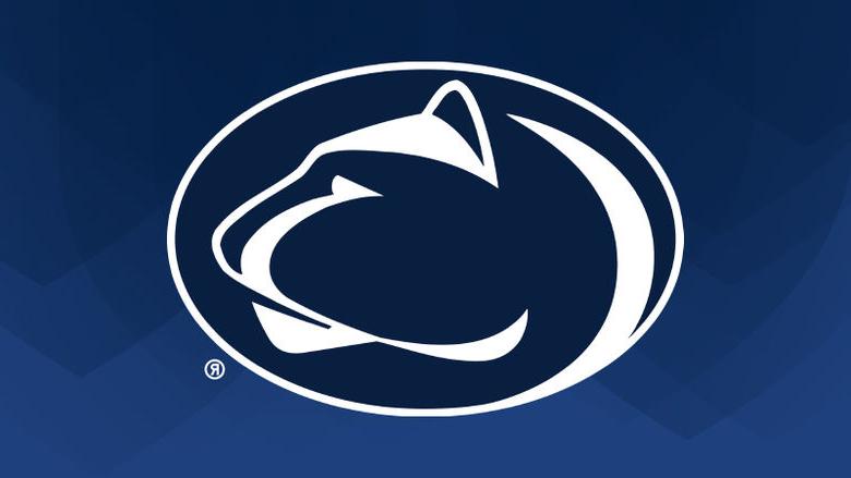 Penn State Athletics Logo on blue background